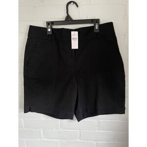 LOFT The Riviera Short Curvy‎ Fit Black 8 Inch Inseam Womens Size 6